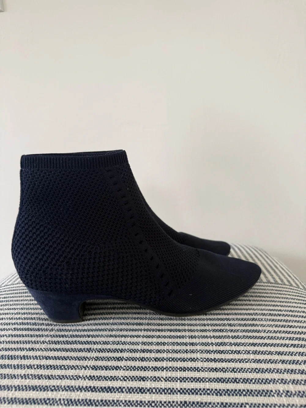 Eileen Fisher Stretch Knit Bootie - Navy - Picture 6 of 8